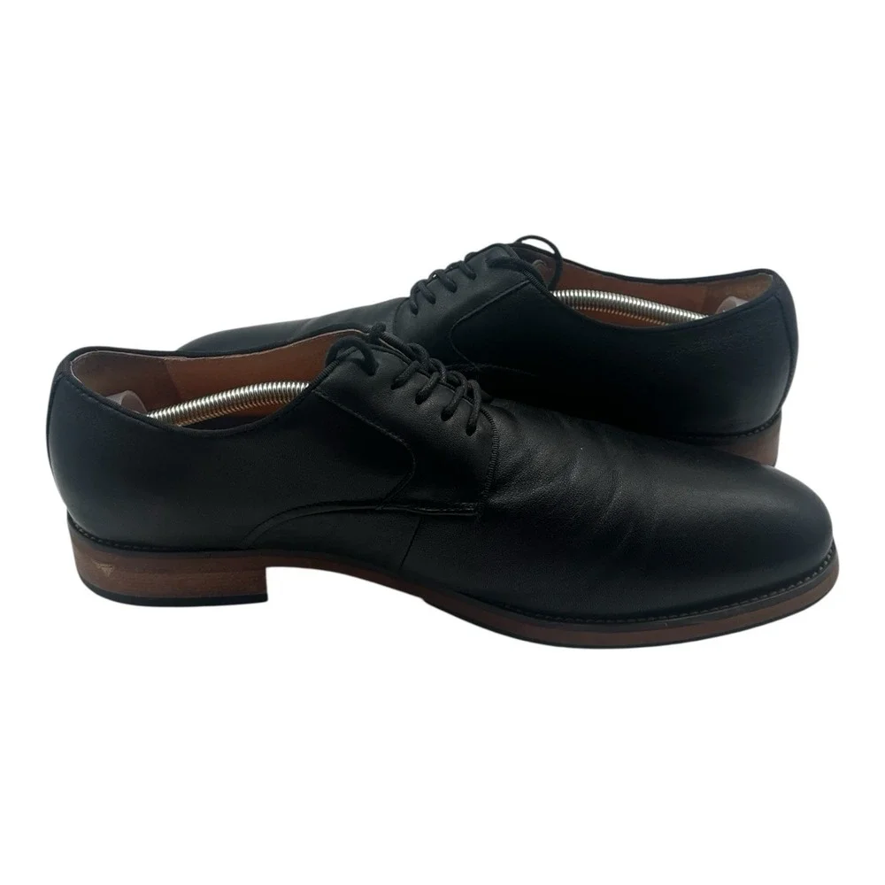 Florsheim Blaze Oxford Dress Shoes Men Sz 12 D Black Leather 14198-001 Plain Toe